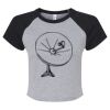 Women's Micro Rib Raglan Baby Tee Thumbnail
