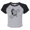 Women's Micro Rib Raglan Baby Tee Thumbnail