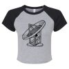 Women's Micro Rib Raglan Baby Tee Thumbnail