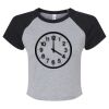 Women's Micro Rib Raglan Baby Tee Thumbnail
