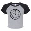 Women's Micro Rib Raglan Baby Tee Thumbnail