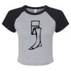 Women's Micro Rib Raglan Baby Tee Thumbnail