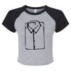Women's Micro Rib Raglan Baby Tee Thumbnail