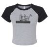 Women's Micro Rib Raglan Baby Tee Thumbnail