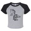 Women's Micro Rib Raglan Baby Tee Thumbnail
