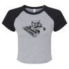 Women's Micro Rib Raglan Baby Tee Thumbnail
