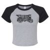 Women's Micro Rib Raglan Baby Tee Thumbnail