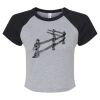 Women's Micro Rib Raglan Baby Tee Thumbnail