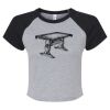 Women's Micro Rib Raglan Baby Tee Thumbnail