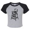 Women's Micro Rib Raglan Baby Tee Thumbnail