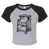 Women's Micro Rib Raglan Baby Tee Thumbnail