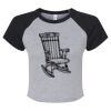 Women's Micro Rib Raglan Baby Tee Thumbnail