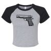 Women's Micro Rib Raglan Baby Tee Thumbnail