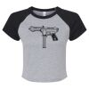 Women's Micro Rib Raglan Baby Tee Thumbnail