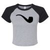 Women's Micro Rib Raglan Baby Tee Thumbnail