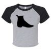 Women's Micro Rib Raglan Baby Tee Thumbnail