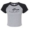 Women's Micro Rib Raglan Baby Tee Thumbnail