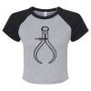Women's Micro Rib Raglan Baby Tee Thumbnail