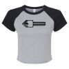 Women's Micro Rib Raglan Baby Tee Thumbnail