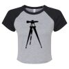 Women's Micro Rib Raglan Baby Tee Thumbnail