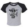 Women's Micro Rib Raglan Baby Tee Thumbnail