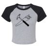 Women's Micro Rib Raglan Baby Tee Thumbnail