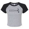 Women's Micro Rib Raglan Baby Tee Thumbnail