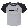 Women's Micro Rib Raglan Baby Tee Thumbnail