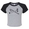 Women's Micro Rib Raglan Baby Tee Thumbnail