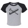 Women's Micro Rib Raglan Baby Tee Thumbnail