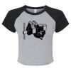 Women's Micro Rib Raglan Baby Tee Thumbnail