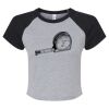 Women's Micro Rib Raglan Baby Tee Thumbnail