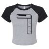 Women's Micro Rib Raglan Baby Tee Thumbnail