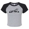 Women's Micro Rib Raglan Baby Tee Thumbnail