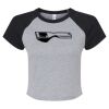 Women's Micro Rib Raglan Baby Tee Thumbnail