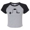 Women's Micro Rib Raglan Baby Tee Thumbnail