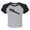 Women's Micro Rib Raglan Baby Tee Thumbnail