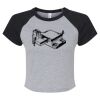 Women's Micro Rib Raglan Baby Tee Thumbnail