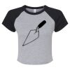 Women's Micro Rib Raglan Baby Tee Thumbnail