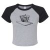 Women's Micro Rib Raglan Baby Tee Thumbnail