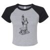 Women's Micro Rib Raglan Baby Tee Thumbnail