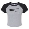 Women's Micro Rib Raglan Baby Tee Thumbnail