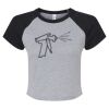 Women's Micro Rib Raglan Baby Tee Thumbnail