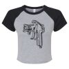 Women's Micro Rib Raglan Baby Tee Thumbnail