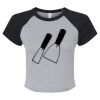 Women's Micro Rib Raglan Baby Tee Thumbnail