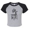 Women's Micro Rib Raglan Baby Tee Thumbnail