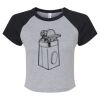 Women's Micro Rib Raglan Baby Tee Thumbnail