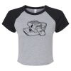 Women's Micro Rib Raglan Baby Tee Thumbnail