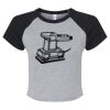 Women's Micro Rib Raglan Baby Tee Thumbnail