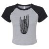 Women's Micro Rib Raglan Baby Tee Thumbnail